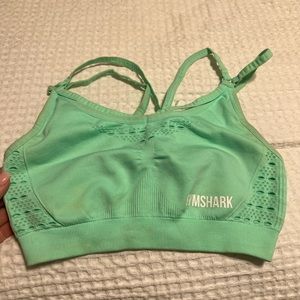 Gymshark mint color sports bra